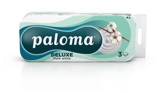 Toaletni papir, Paloma Deluxe Pure White, 3-slojni, 10/1