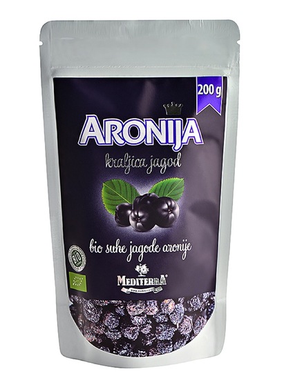 Bio suhe jagode aronije, Mediterra, 200 g