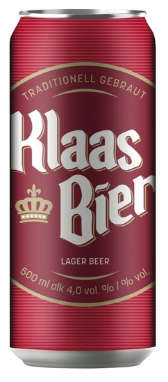 Pivo Klaas, 4,0 % alkohola, pločevinka, 0,5 l