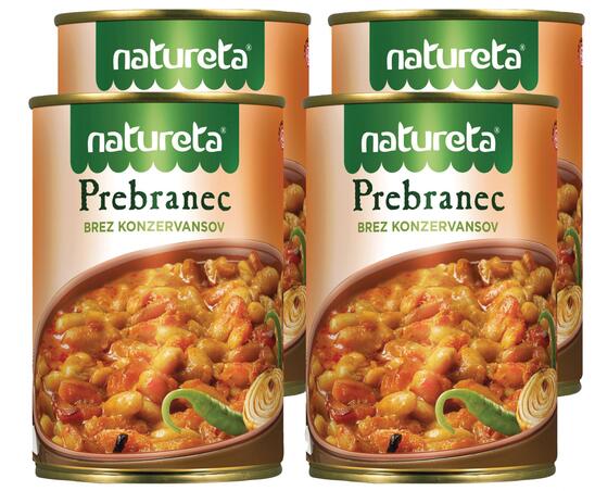 Prebranec, Natureta, 4 x 415 g