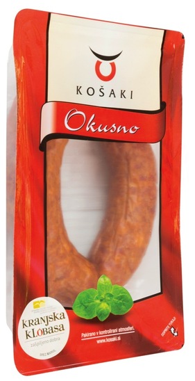 Kranjska klobasa, Košaki, ZGO, pakirano, 240 g