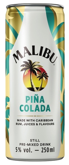 Mešana alkoholna pijača Pina colada, Malibu, 5 % alkohola, 0,25 l