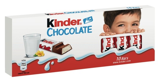 Čokolada, Kinder, 125 g, 10/1