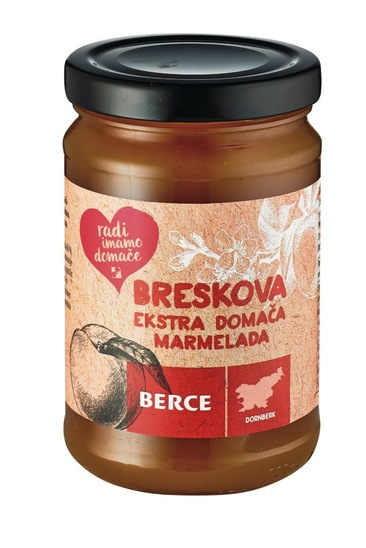 Ekstra breskova marmelada, 330 g