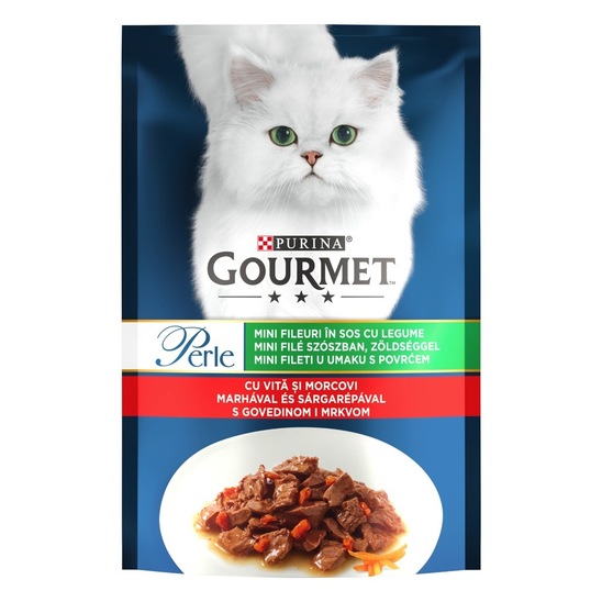 Hrana za mačke Gourmet Perle, govedina, Purina, 85 g