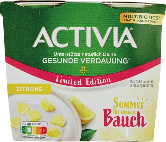 Jogurt, limona, Activia, 4 x 115 g