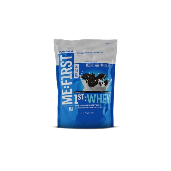 Whey Proteini Me:First, keks in krema, Polleo Sport, 454 g