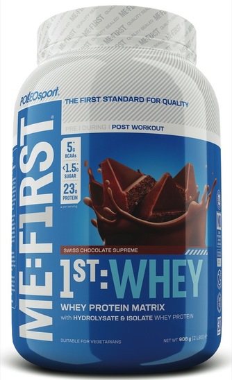 Whey Proteini Me:First, čokolada, Polleo Sport, 908 g