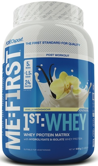 Whey Proteini Me:First, vanilija, Polleo Sport, 908 g