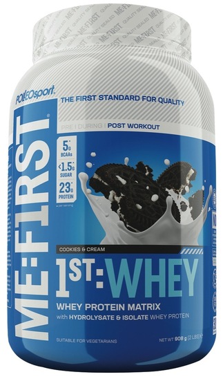 Whey Proteini Me:First, keks in krema, Polleo Sport, 908 g