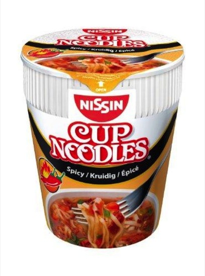 Instant pekoča juha Cup Noodles, Nissin, 66 g