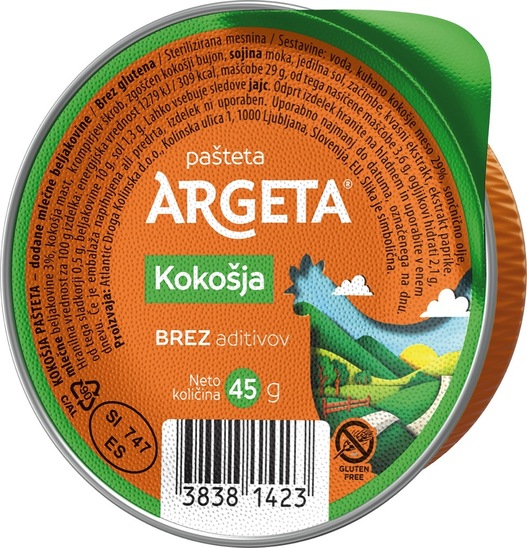Kokošja pašteta, Argeta, 45 g