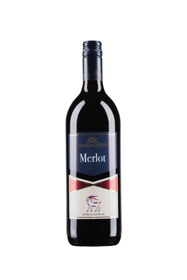 Merlot, kakovostno rdeče vino, Vinakoper, 1 l
