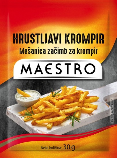 Mešanica začimb za hrustljavi krompir, Maestro, 30 g