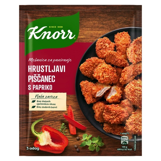 Mešanica začimb za paniranje s papriko, Knorr Fix, 70 g