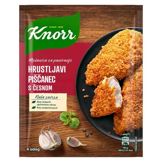 Mešanica začimb za paniranje s česnom, Knorr Fix, 70 g