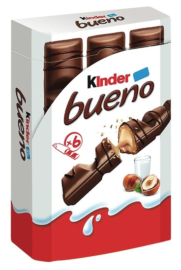 Čokolada Kinder Bueno, 6 x 21,5 g Mastello