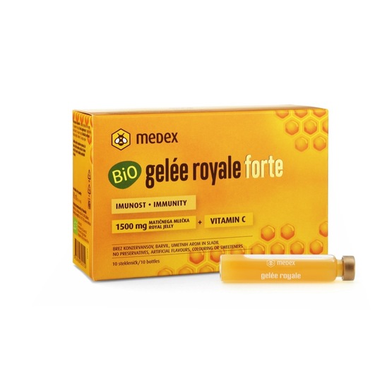 Bio fiole Gelee Royale Forte, Medex, 10 x 9 ml