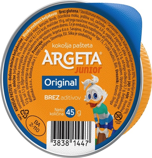 Kokošja pašteta Junior, Argeta, 45 g