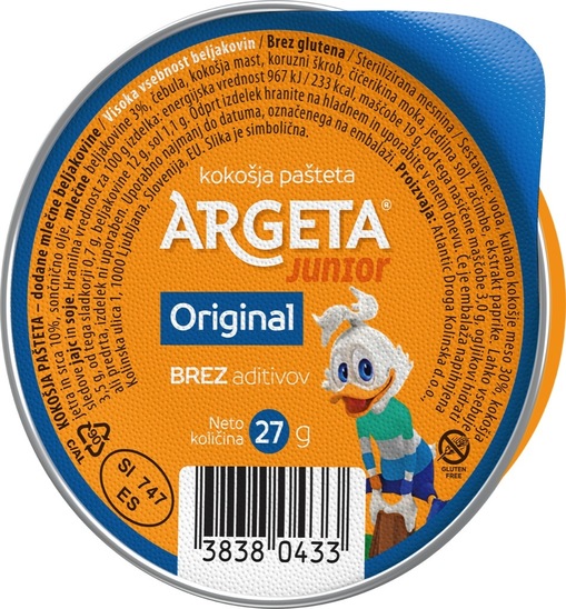 Kokošja pašteta Junior, Argeta, 27 g