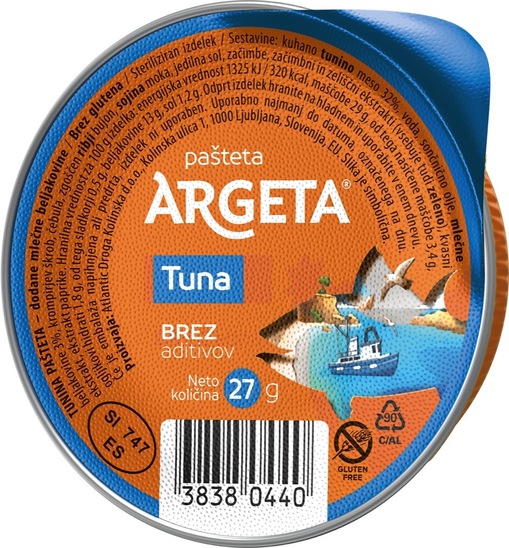 Tunina pašteta, Argeta, 27 g