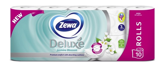 Toaletni papir Jasmin, 3-slojni, Zewa, 10 rolic