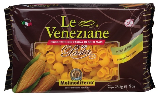 Testenine školjke brez glutena, Le Veneziane, 250 g