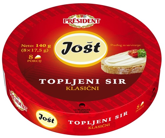 Topljeni sir Jošt, Ljubljanske Mlekarne, 140 g