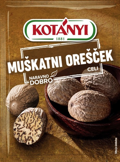 Celi muškatini orešček, Kotanyi, 9 g