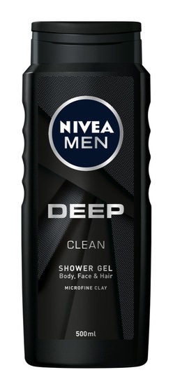 Gel za prhanje Men Deep, Nivea, 500 ml