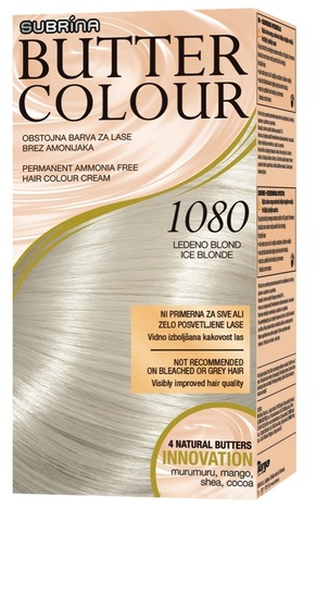 Barva za lase Butter Color, 1080 ledeno blond, Subrina