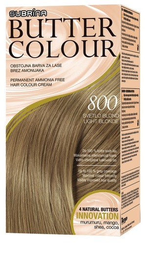 Barva za lase Butter Color, 800 svetlo blond, Subrina