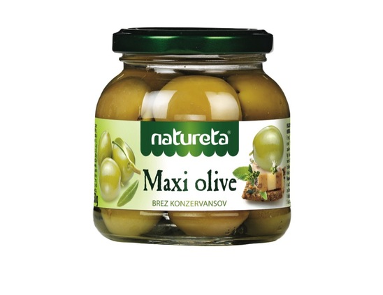 Maxi zelene olive, Natureta, 290 g