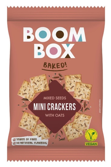 Mini krekerji, s semeni, Boom Box, 70 g