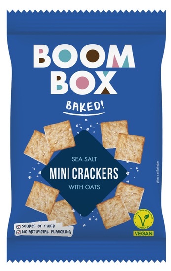 Mini krekerji z morsko soljo, Boom Box, 70 g
