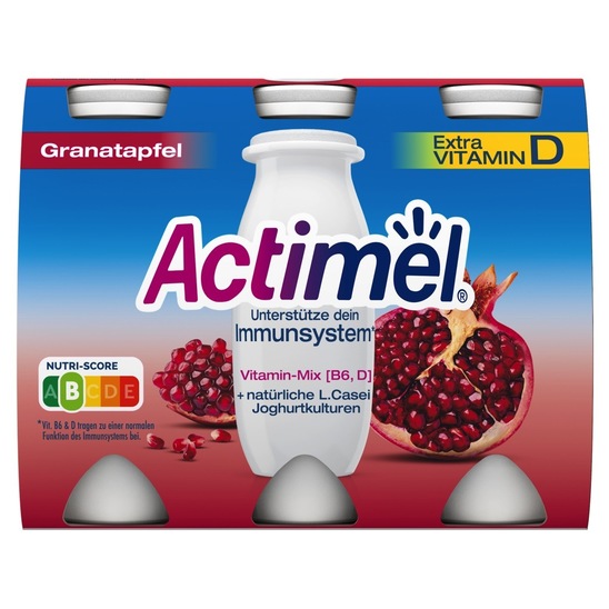 Jogurtov napitek granatno jabolko, Actimel, 6 x 100 g