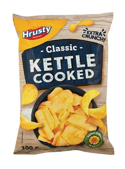 Slani čips Kettle cooked, Hrusty, 100 g