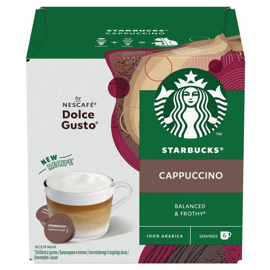 Kava Cappuccino, kapsule, Starbucks, 120 g