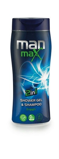 Gel za prhanje X Fresh 2v1, Man Max, 300 ml