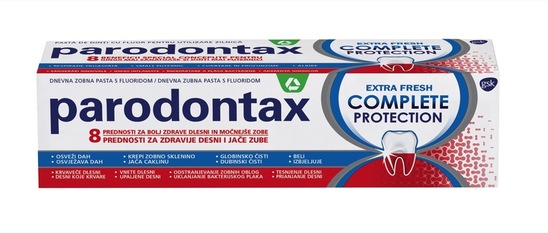 Zobna pasta Complete Protection Extra Fresh za nego krvavečih dlesni, Parodontax, 75ml