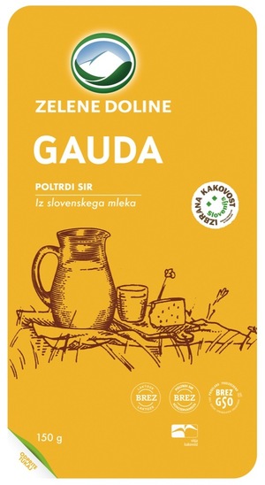 Rezine sira Gauda, Zelene doline, 150 g