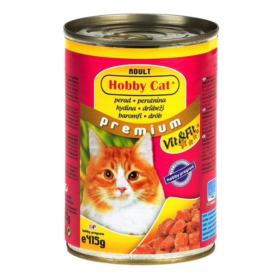 Hrana za mačke s piščancem, Hobby Cat, 415 g