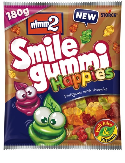 Bonboni Smilegummi Happies, Nimm2, 18 x 180 g