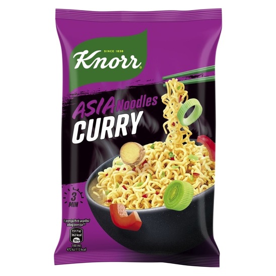 Instant testenine, Curry, Asia Noodles, Knorr, 70 g