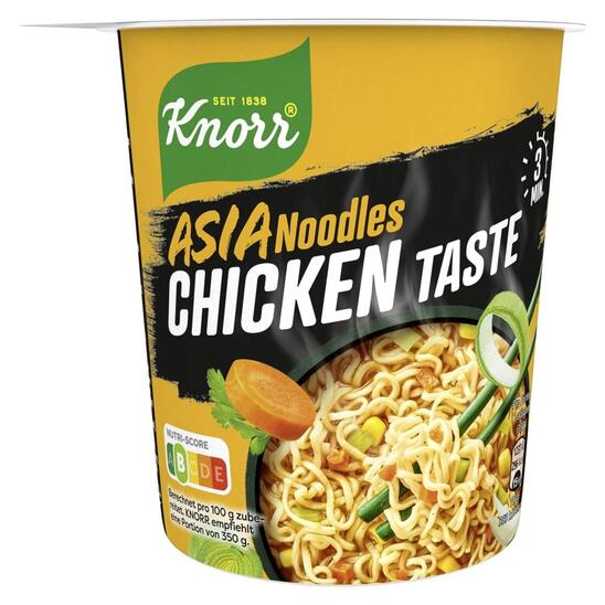 Juha Pot Noodles Asia, kokošja, Knorr, 63 g