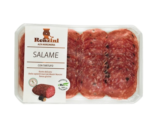 Narezek salama s črnimi tartufi, Renzini, 70 g, pakirano