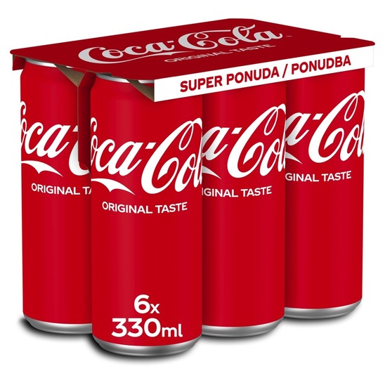 Gazirana pijača, Coca Cola, 6 x 0,33 l