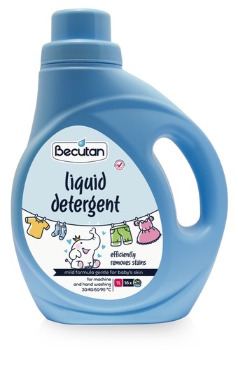 Tekoči detergent, Becutan, 16 pranj, 1 l