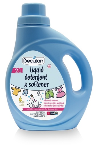 Tekoči detergent in mehčalec 2 v 1, Becutan, 1 l