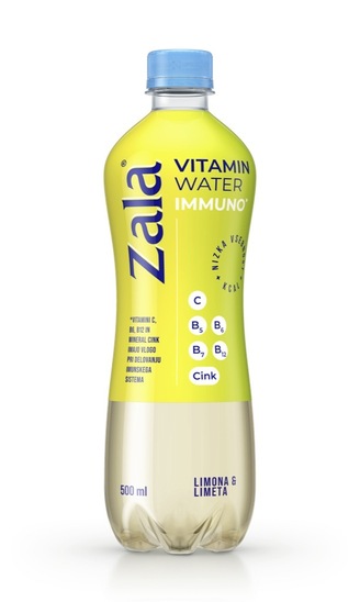 Negazirana voda z vitamini, Immuno, Zala, 0,5 l